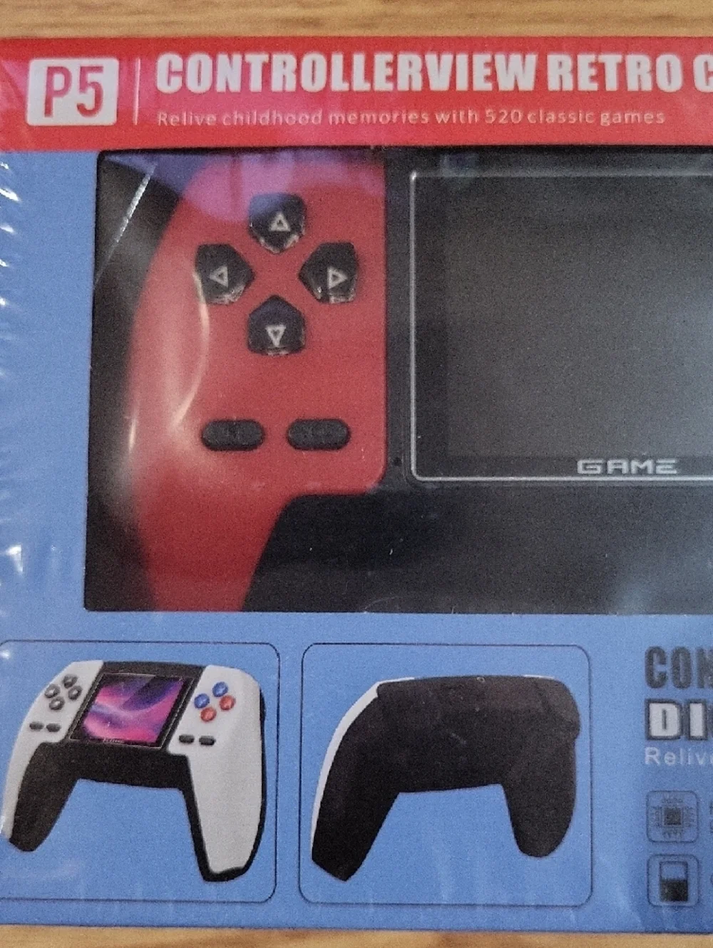 P5 Dual Player Retro Gamepad Console with Display Screen Built-in 520 Games